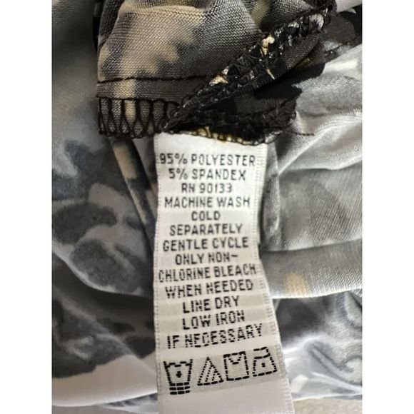 Joan Rivers Gray & Black Printed Caftan Women’s Size Large - Picture 5 of 6